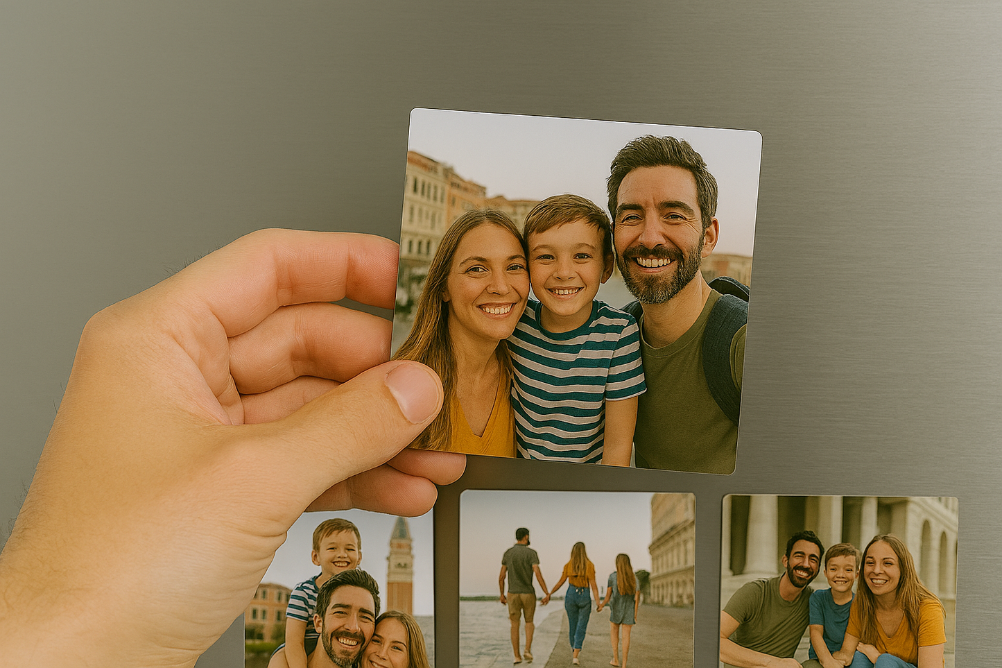9 Custom 2"x2" photo magnets