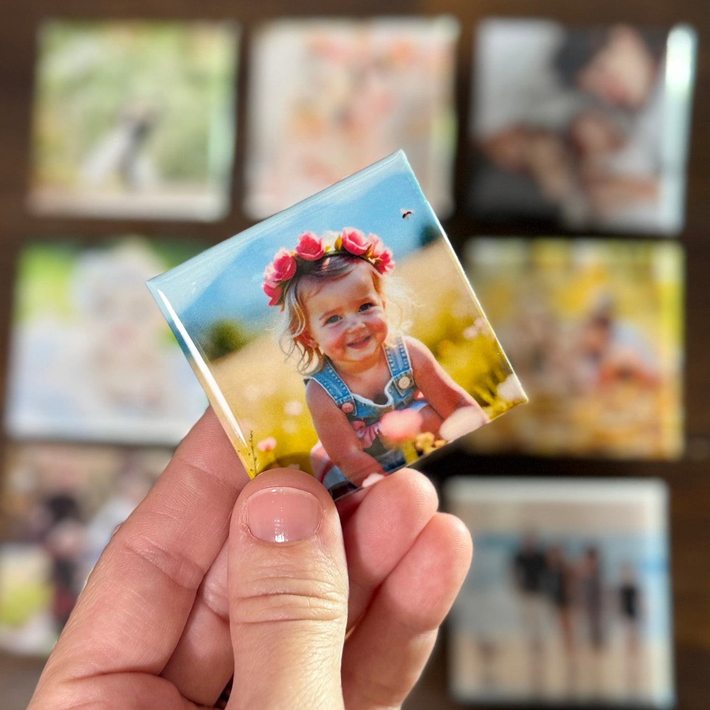 Mini Hive - 6 Custom 2"x2" photo magnets