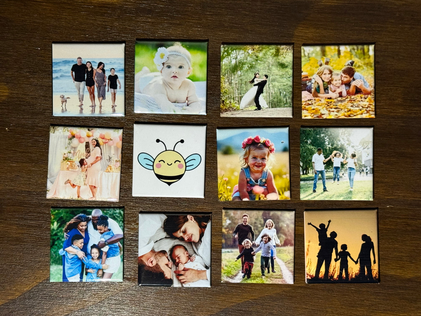 Keepsake Colony - 12 Custom 2"x2" photo magnets